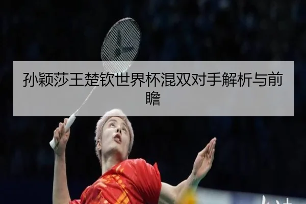 孙颖莎王楚钦世界杯混双对手解析与前瞻